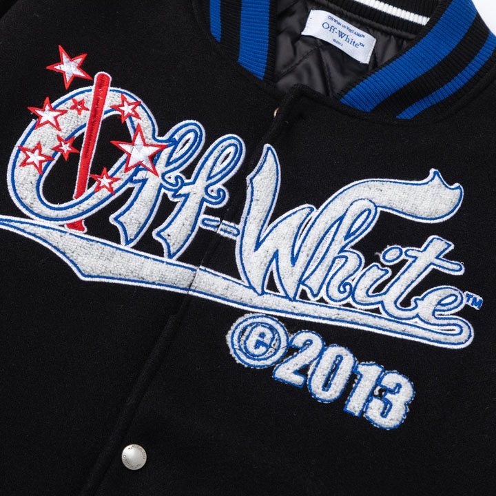 Off-White™ Street Wiz Wool Varsity Jacket - DesignerGu