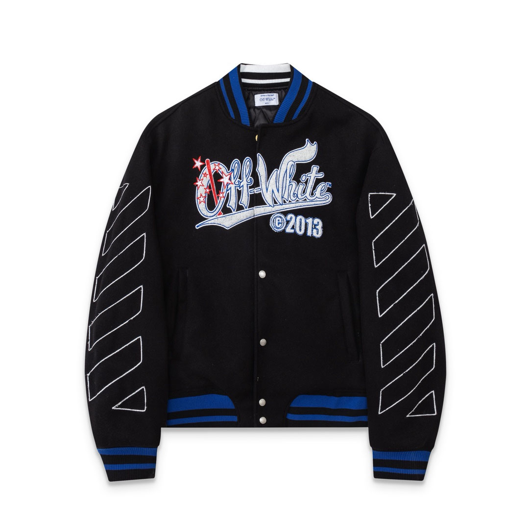 Off-White™ Street Wiz Wool Varsity Jacket - DesignerGu