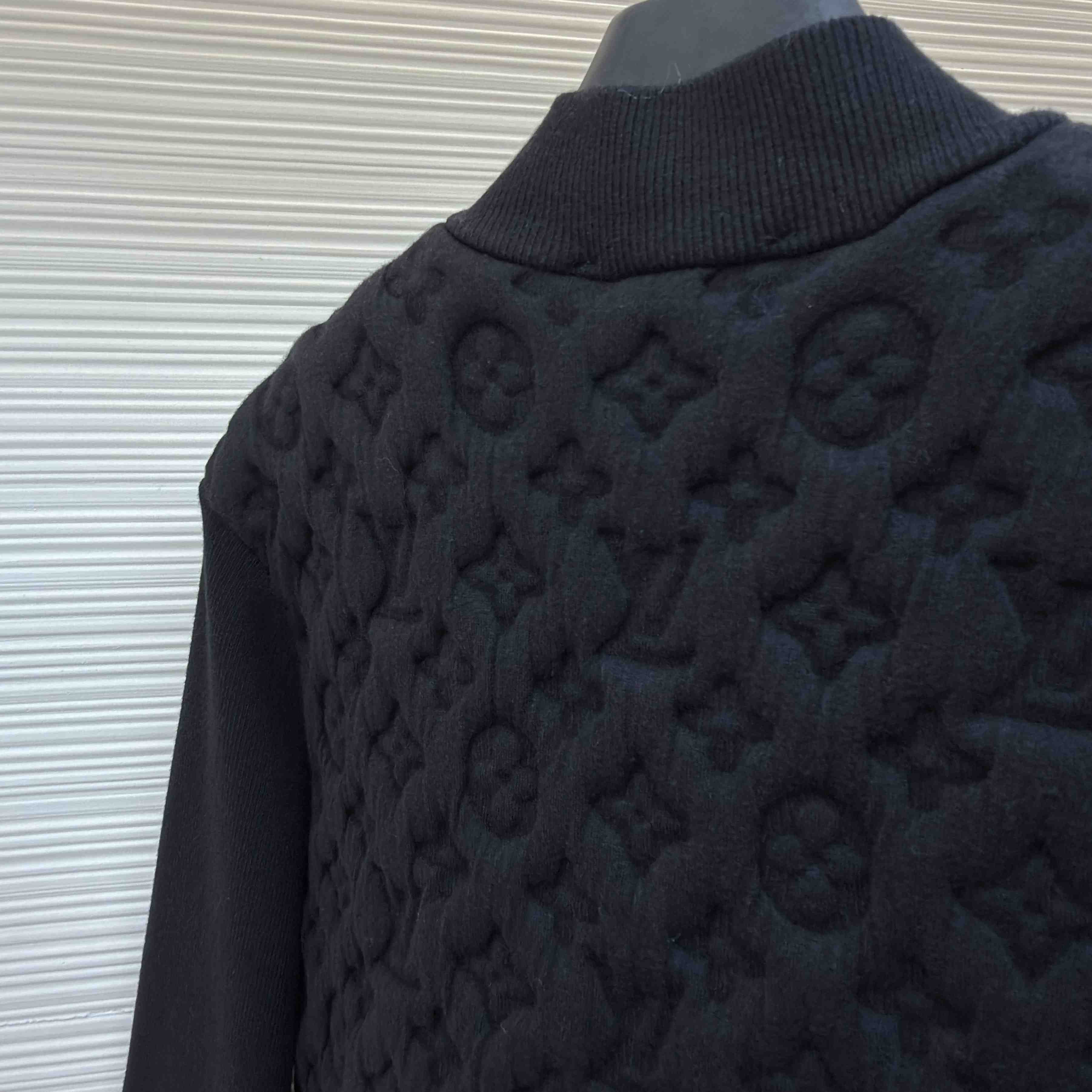 Louis Vuitton Monogram Padded Wool Blend Bomber 1AGJV7 - DesignerGu