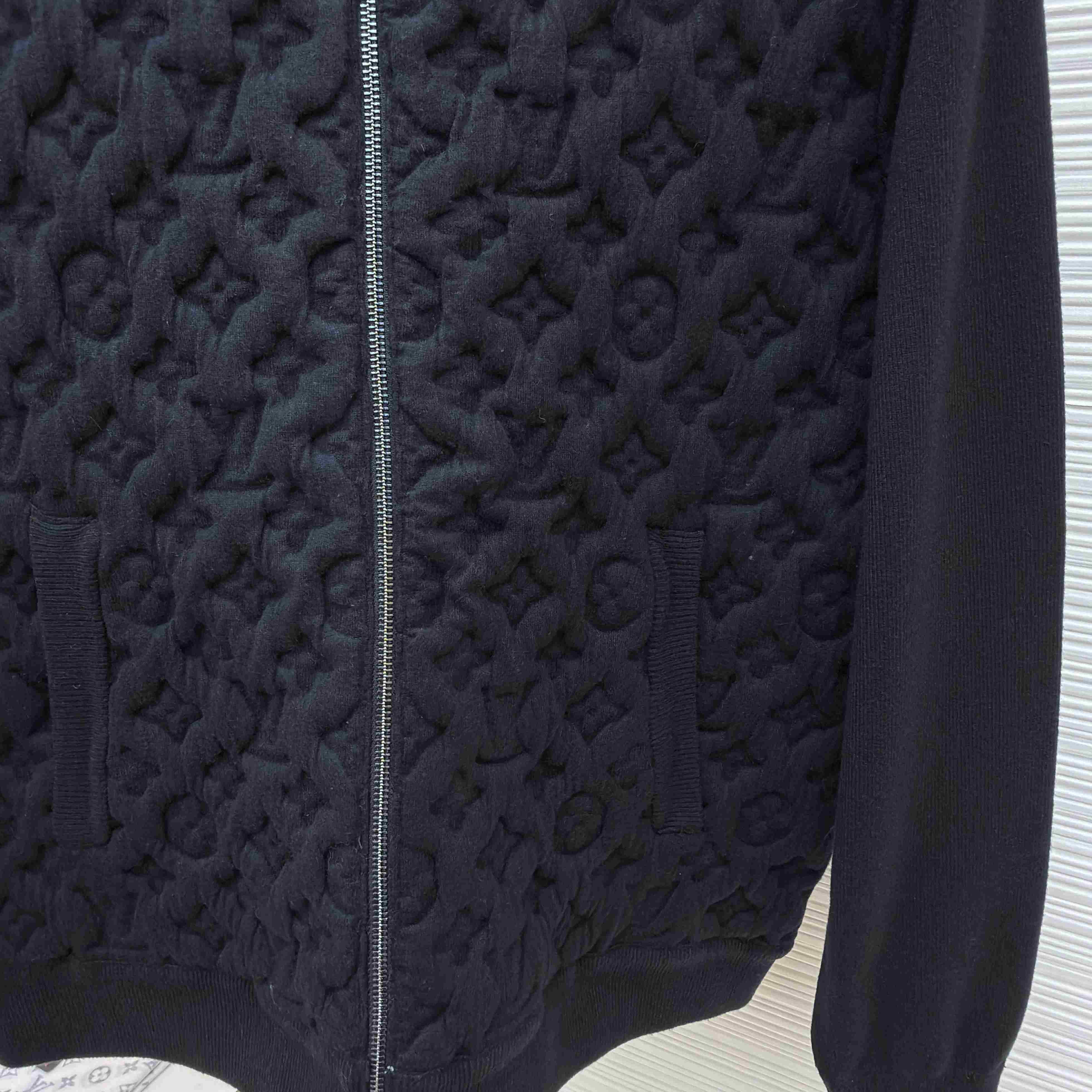 Louis Vuitton Monogram Padded Wool Blend Bomber 1AGJV7 - DesignerGu