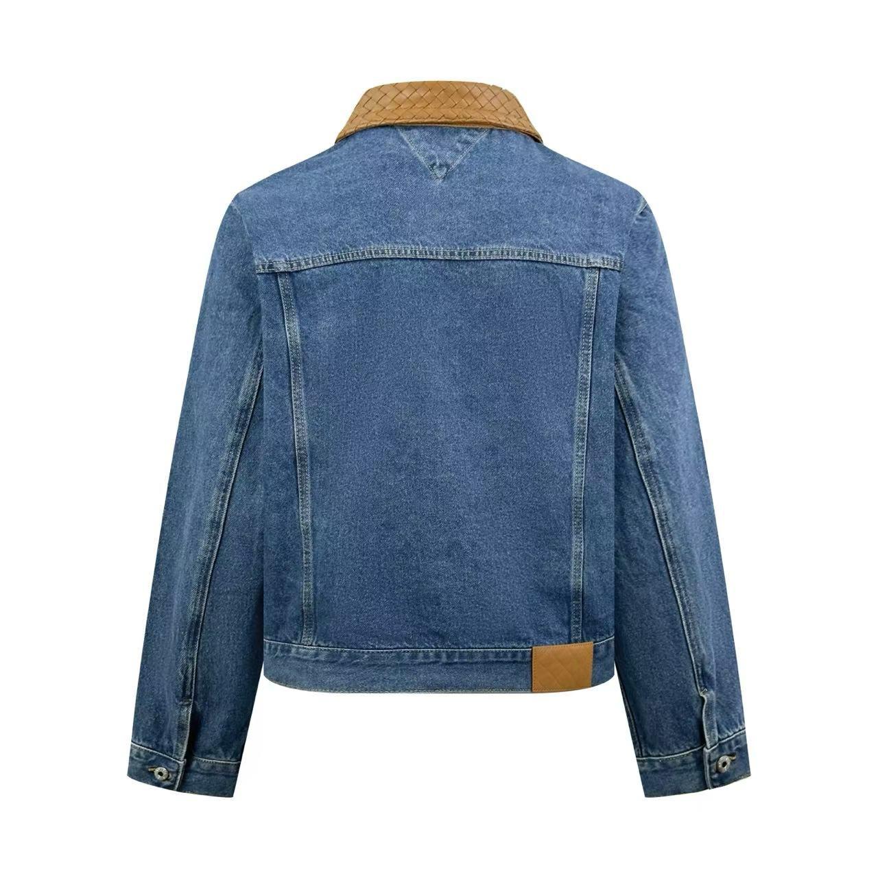 Bottega Veneta Medium Indigo Denim Jacket - DesignerGu