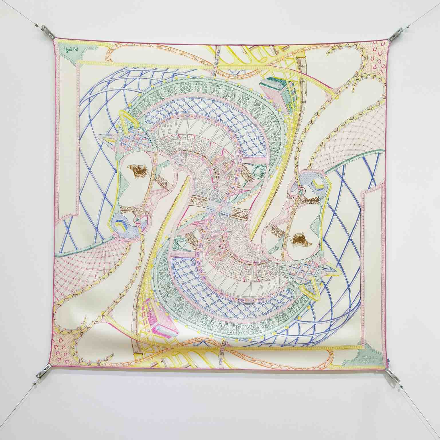 Hermes Chevaux d'Hephaistos Scarf 90 - DesignerGu