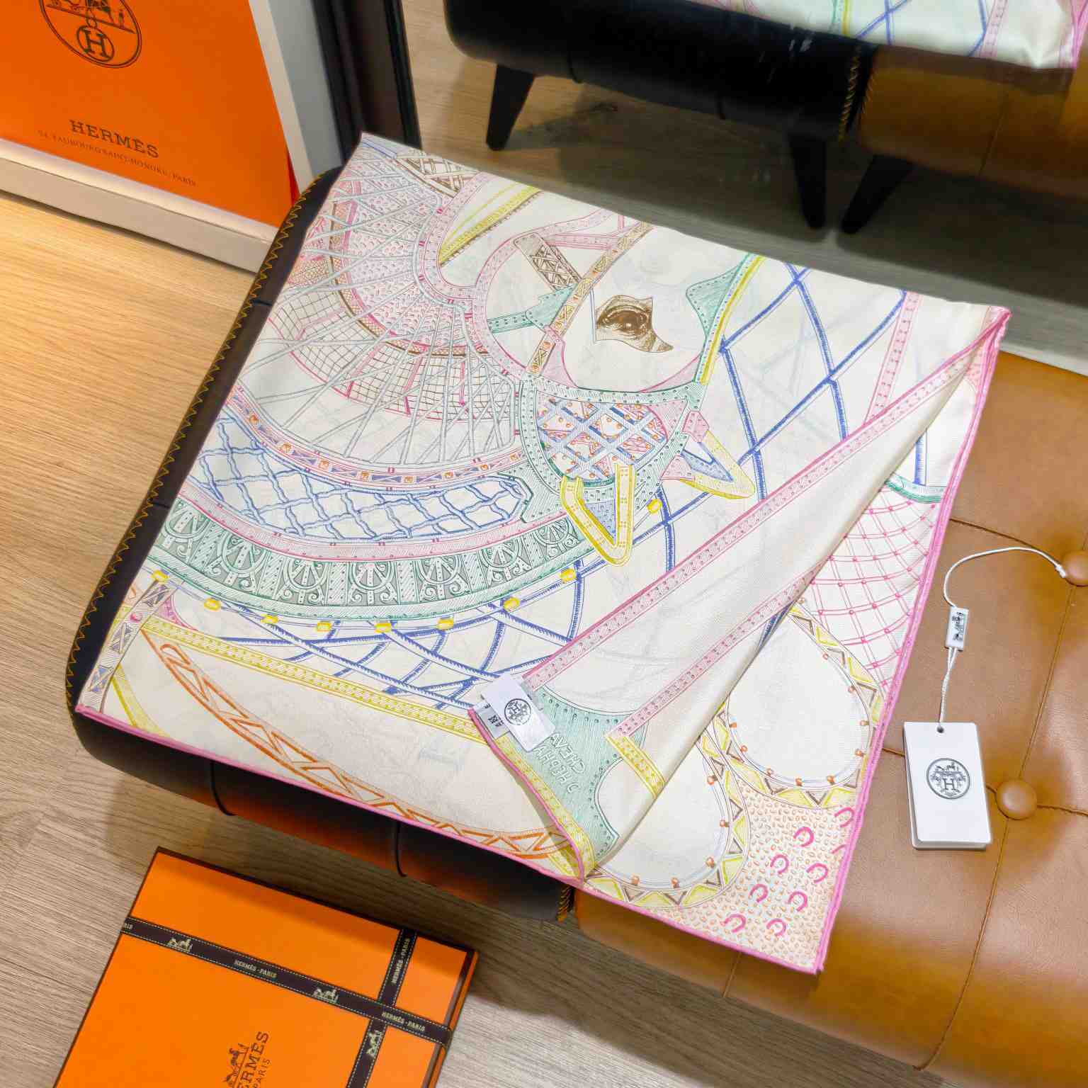 Hermes Chevaux d'Hephaistos Scarf 90 - DesignerGu