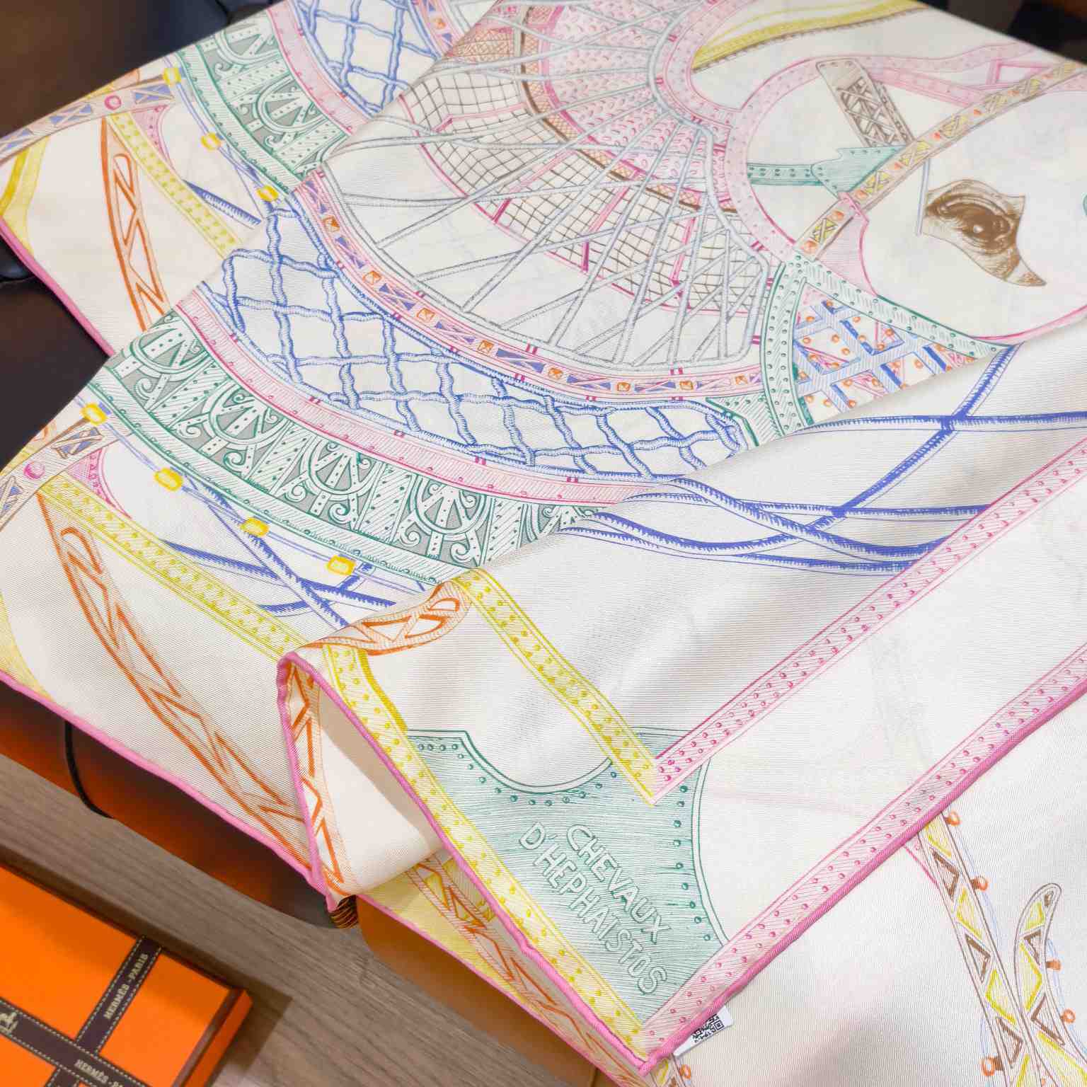 Hermes Chevaux d'Hephaistos Scarf 90 - DesignerGu