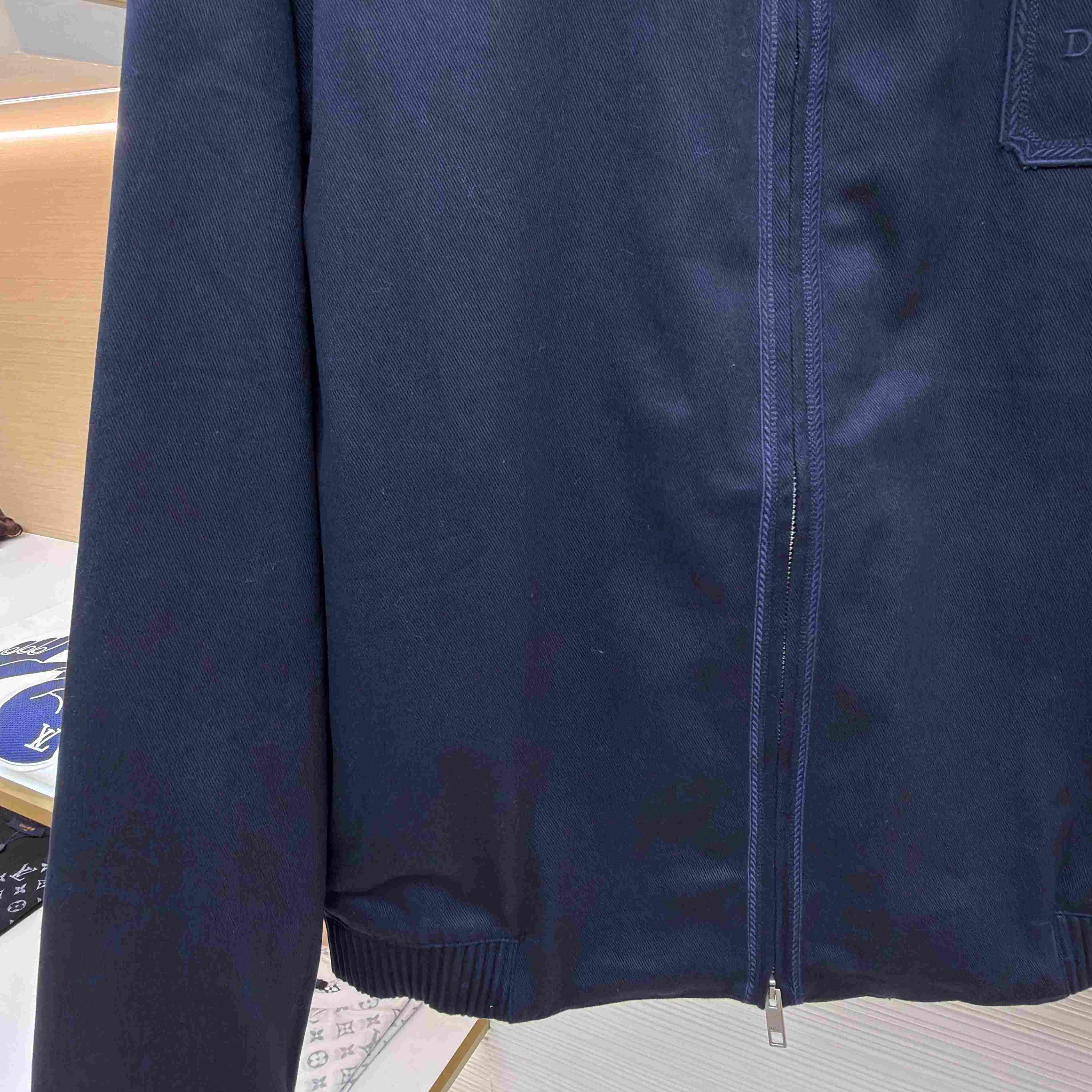 Dior Zipped Shirt With Dior Moulures Embroideries - DesignerGu