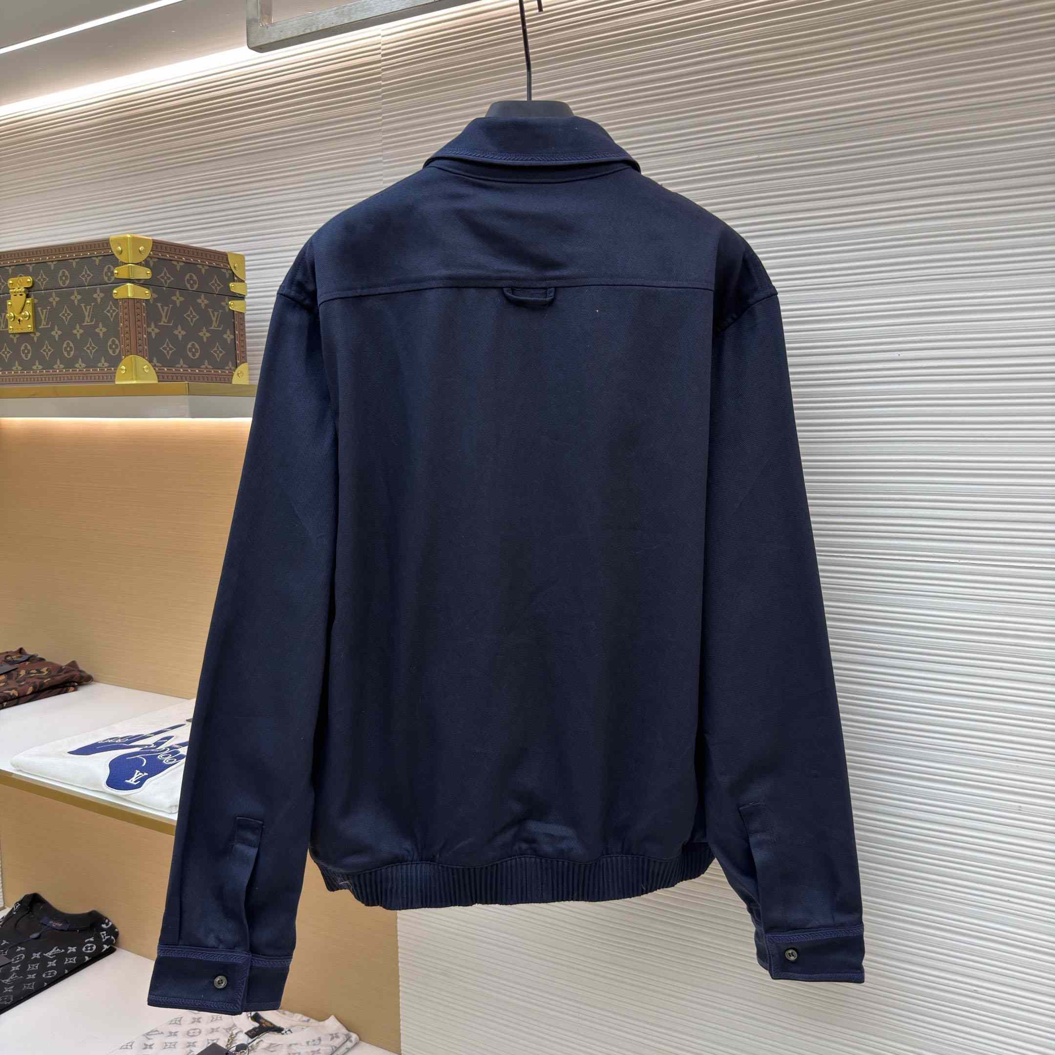 Dior Zipped Shirt With Dior Moulures Embroideries - DesignerGu
