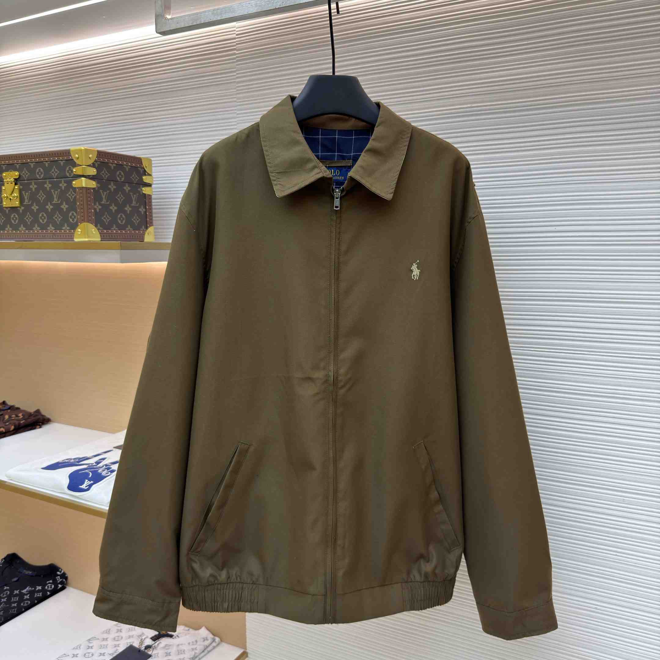 Polo Ralph Lauren Logo-Embroidered Elasticated-Hem Jacket - DesignerGu