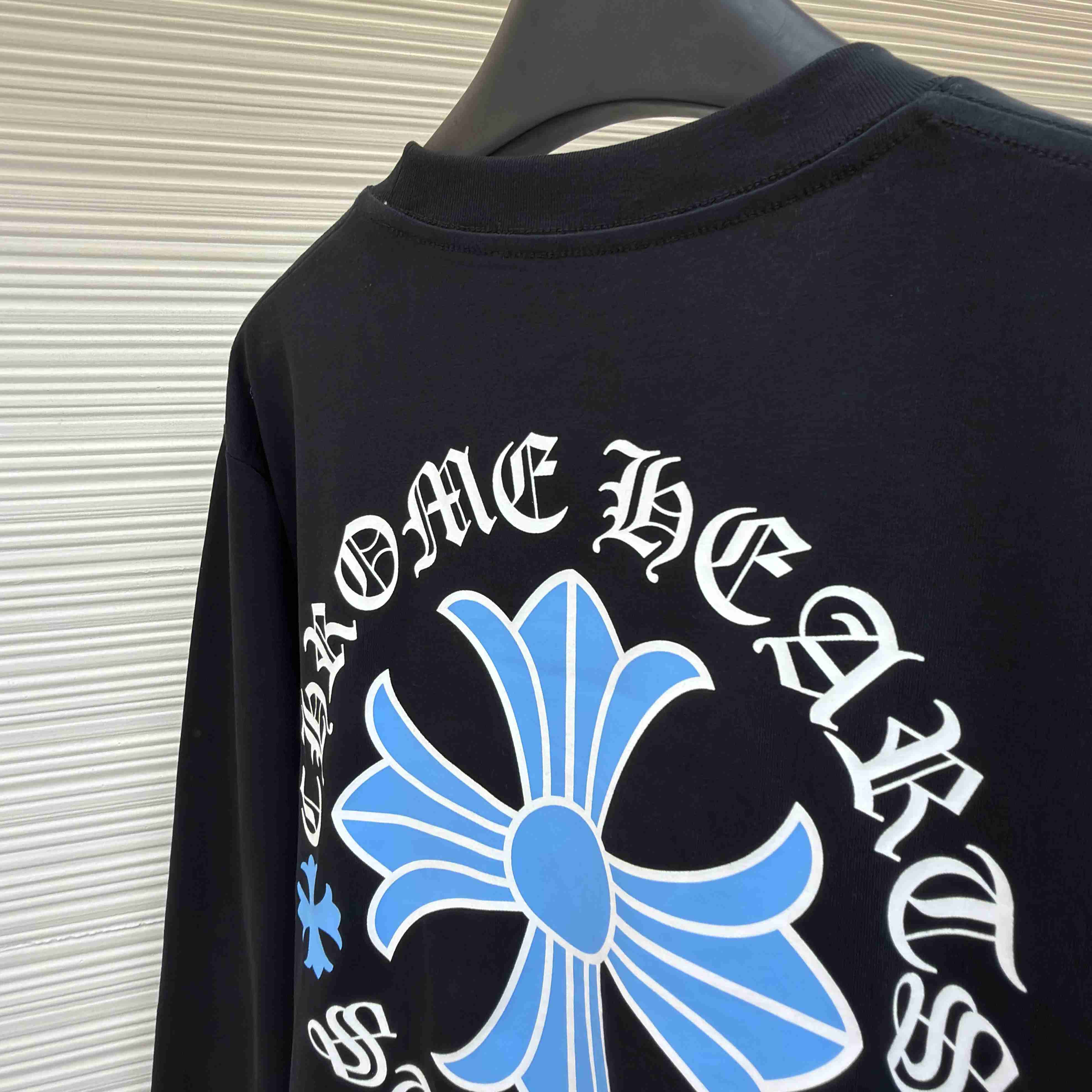 Chrome Hearts  St. Barth Horseshoe Logo Long Sleeve Pocket T-Shirt - DesignerGu