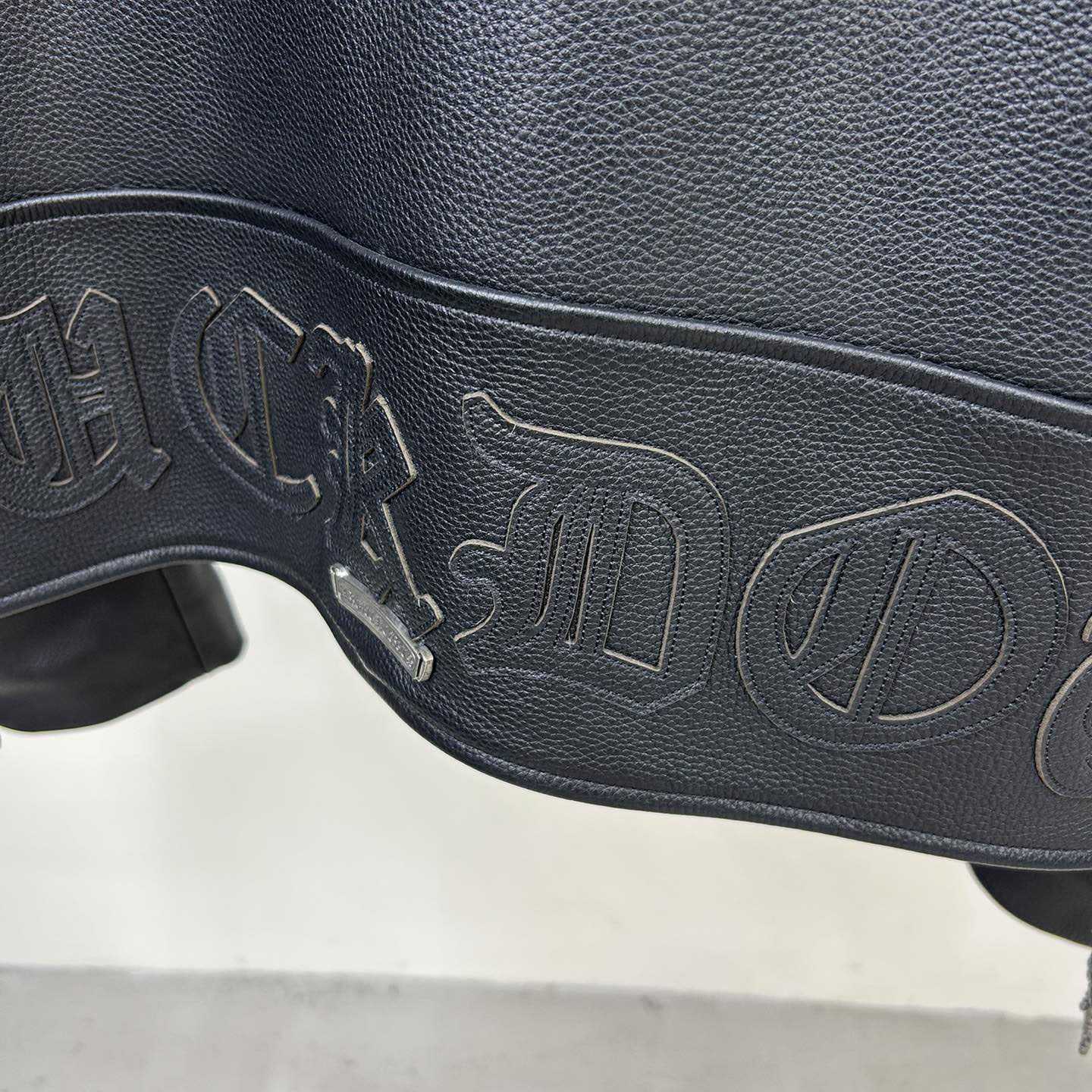 Chrome Hearts Classic Moto Filigree Cross Leather Jacket - DesignerGu