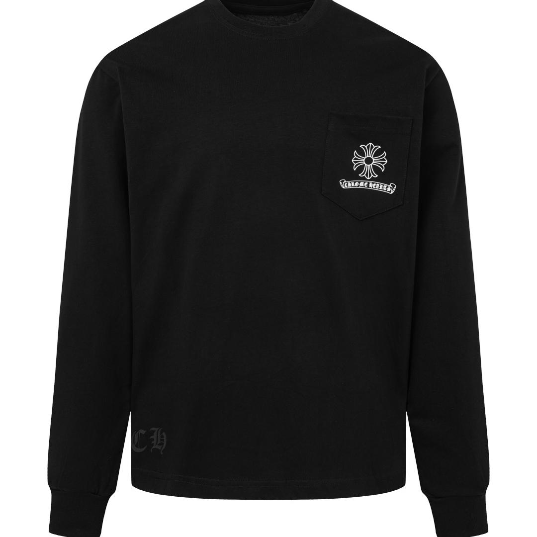 Chrome Hearts USA Script White Long Sleeve Tee - DesignerGu