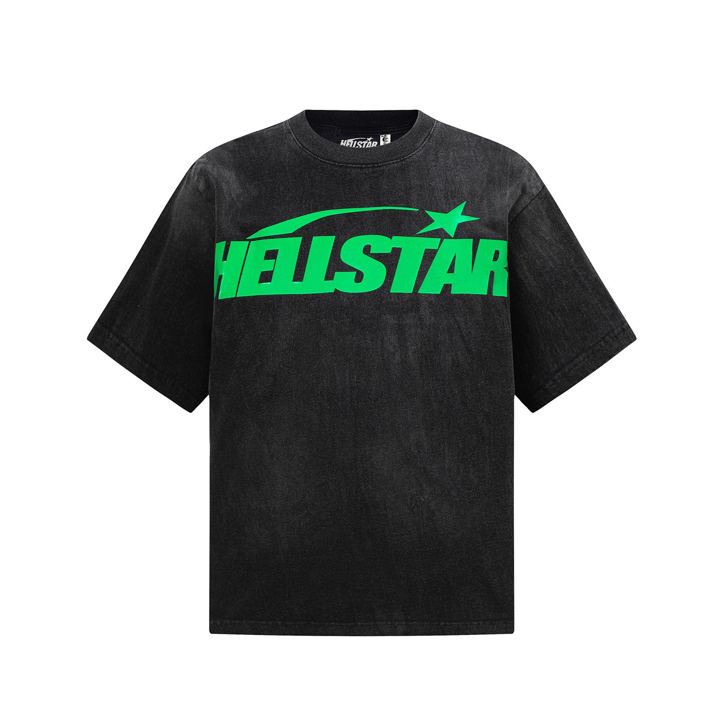 Hellstar Classic Print Tee Green Logo - DesignerGu