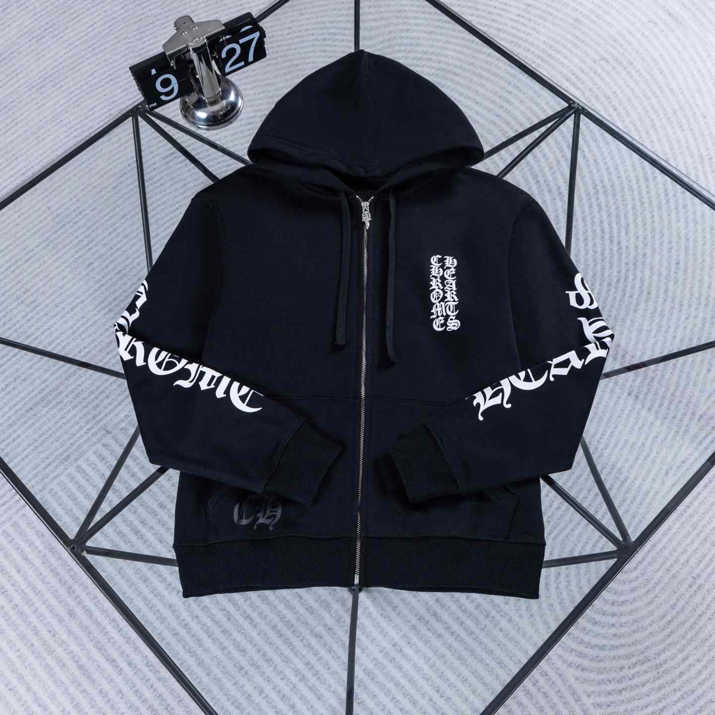 Chrome Hearts Eyechart Zip Up Hoodie - DesignerGu