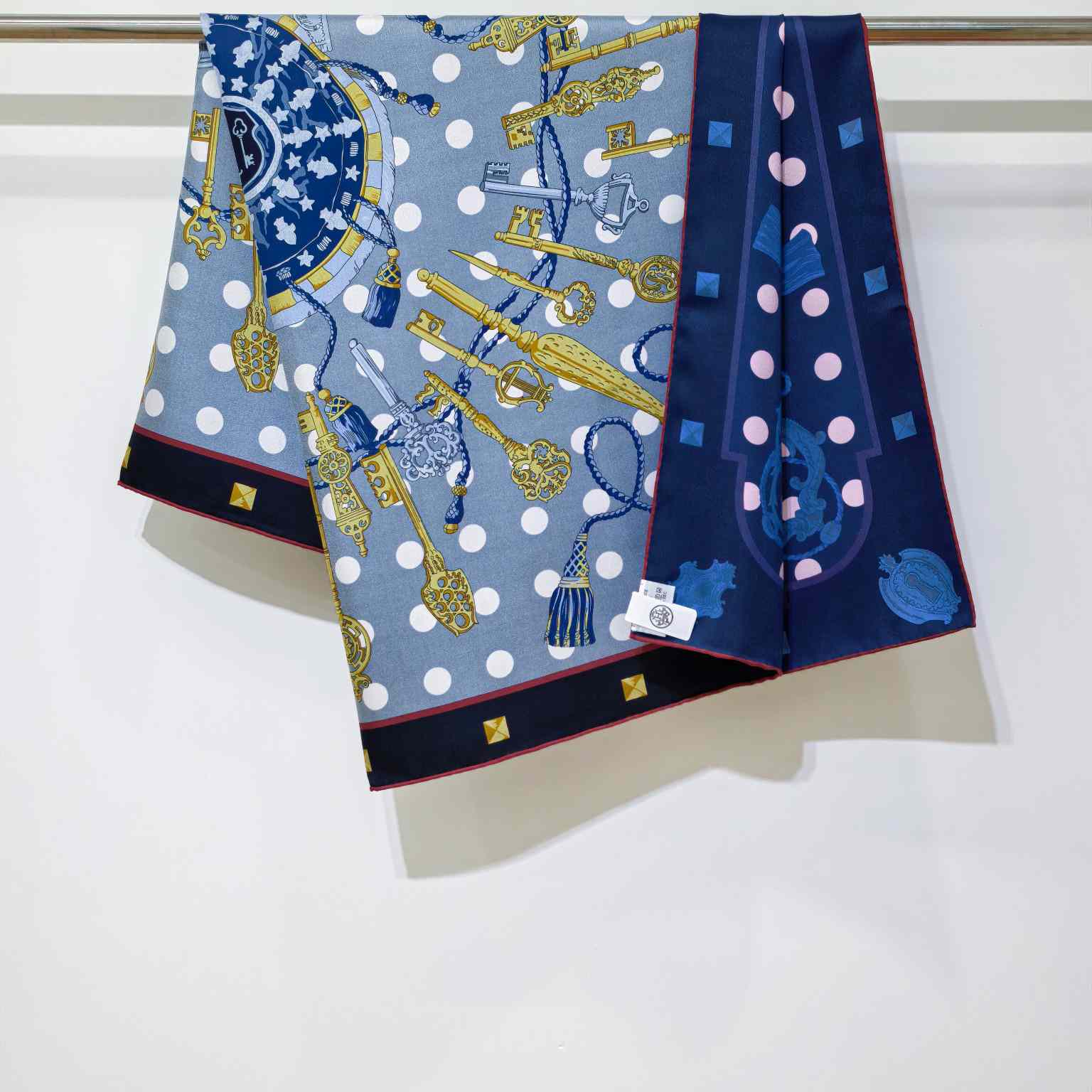 Hermes Les Cles Double Face Scarf 90 - DesignerGu
