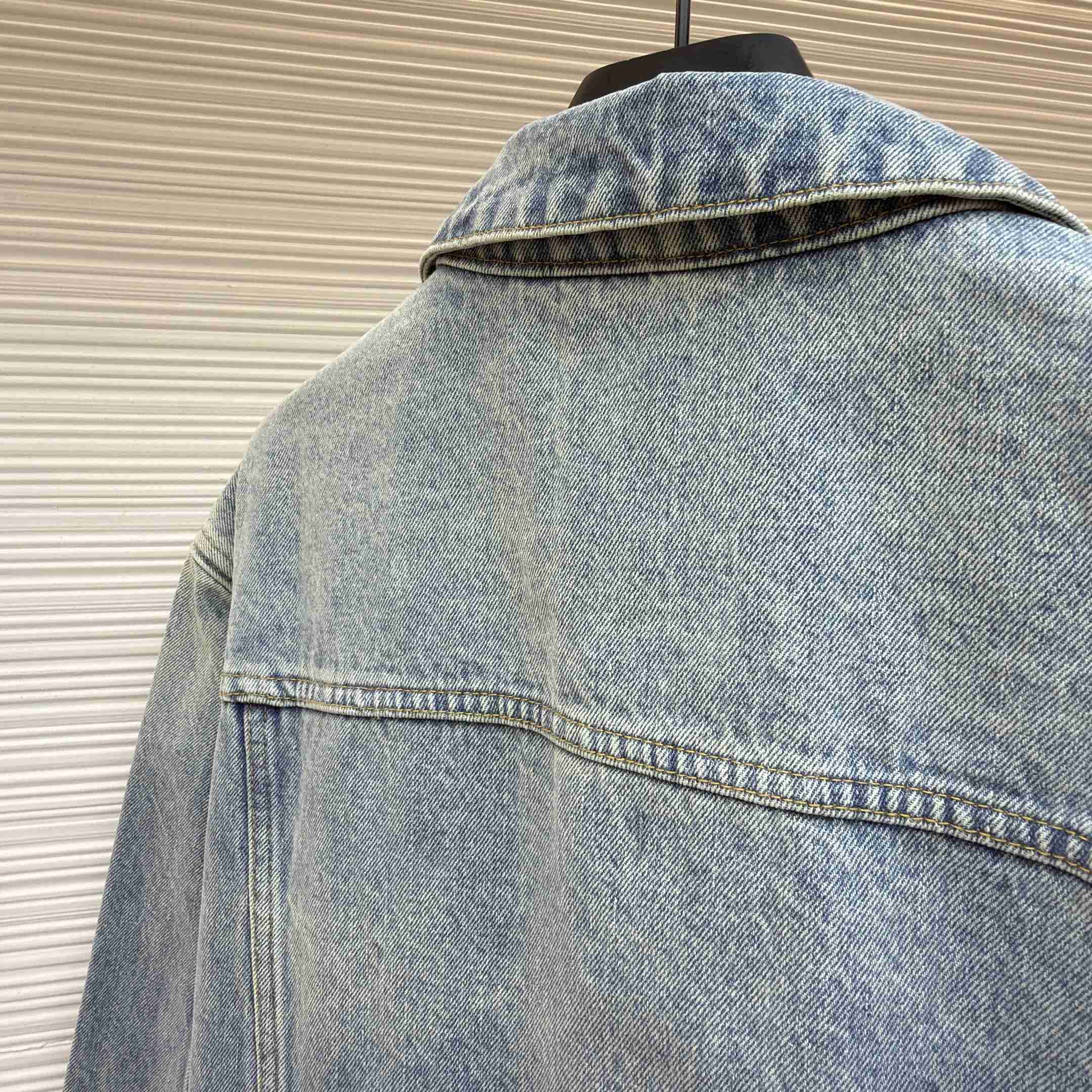 Louis Vuitton Chinese Valentine’s Day LV Denim Trucker Jacket 1AKOSU - DesignerGu