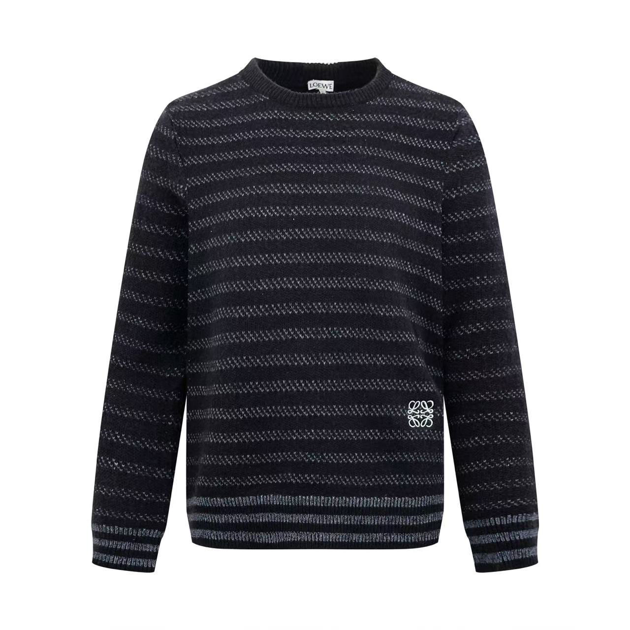 LOEWE Striped Wool Blend Sweater - DesignerGu