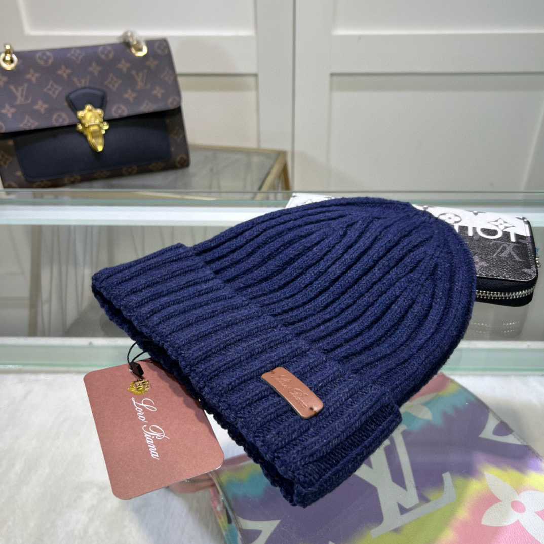 Loro Piana Niseko Leather-Trimmed Cotton Beanie - DesignerGu