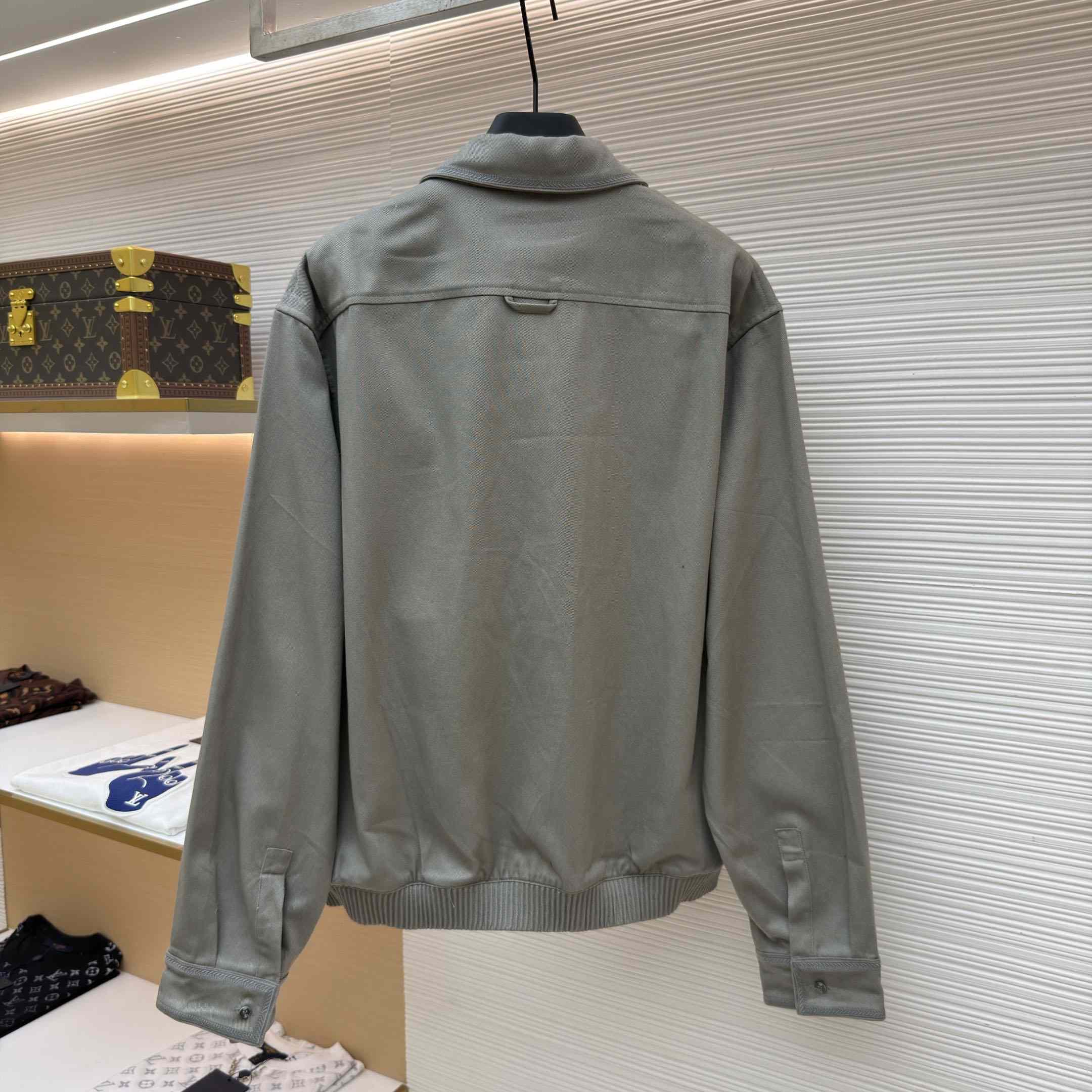 Dior Zipped Shirt With Dior Moulures Embroideries - DesignerGu