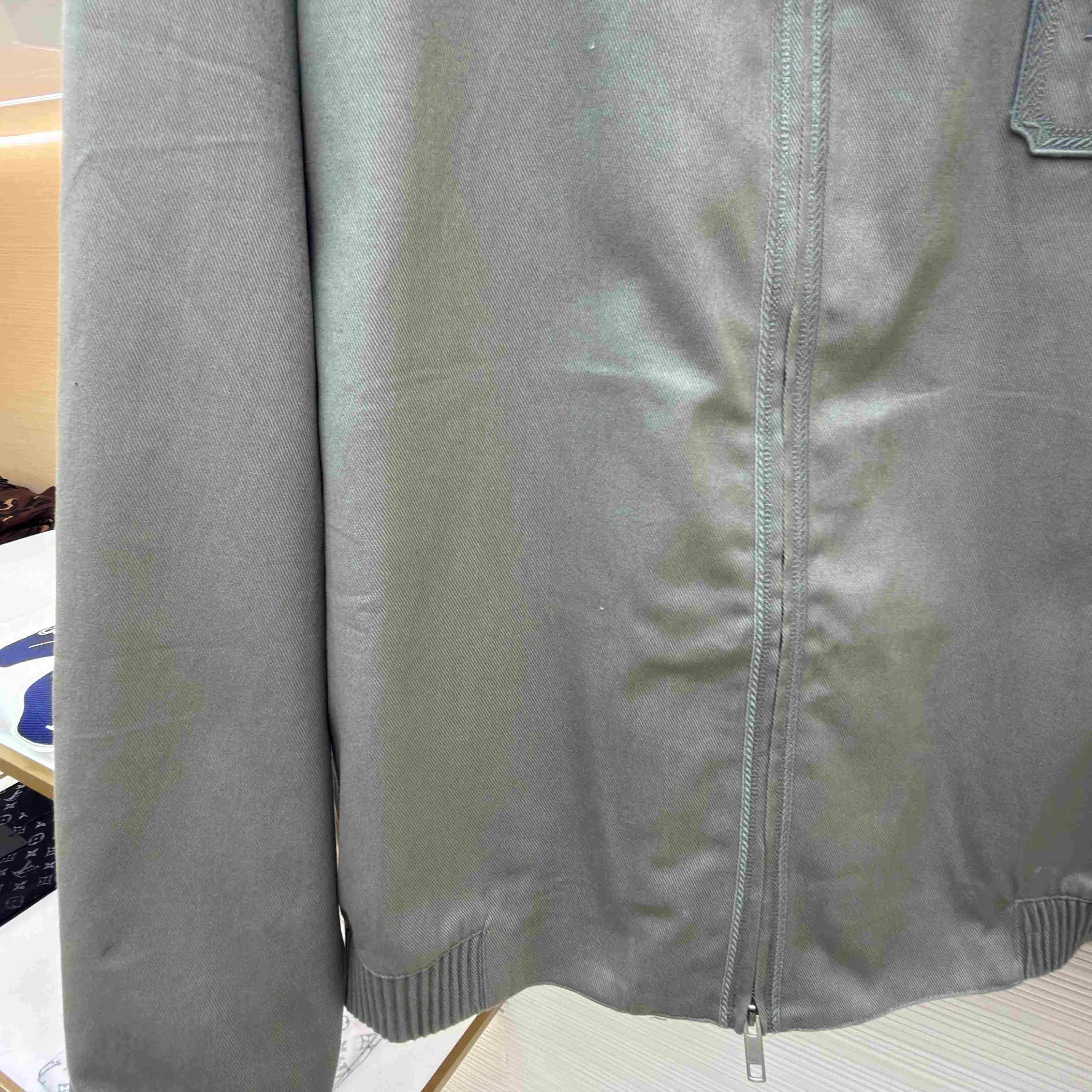 Dior Zipped Shirt With Dior Moulures Embroideries - DesignerGu