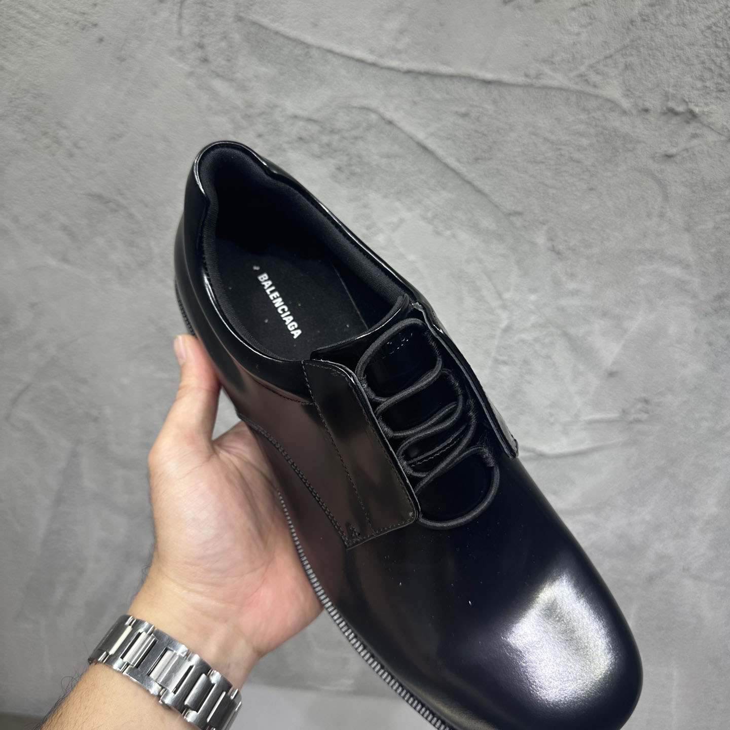 Balenciaga Comfy Derby In Black - DesignerGu