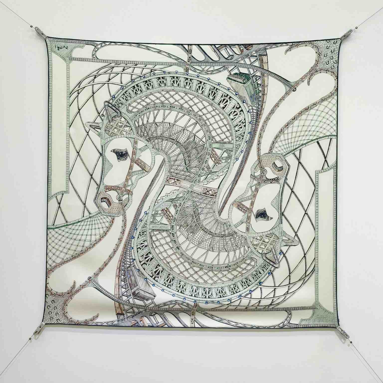 Hermes Chevaux d'Hephaistos Scarf 90 - DesignerGu