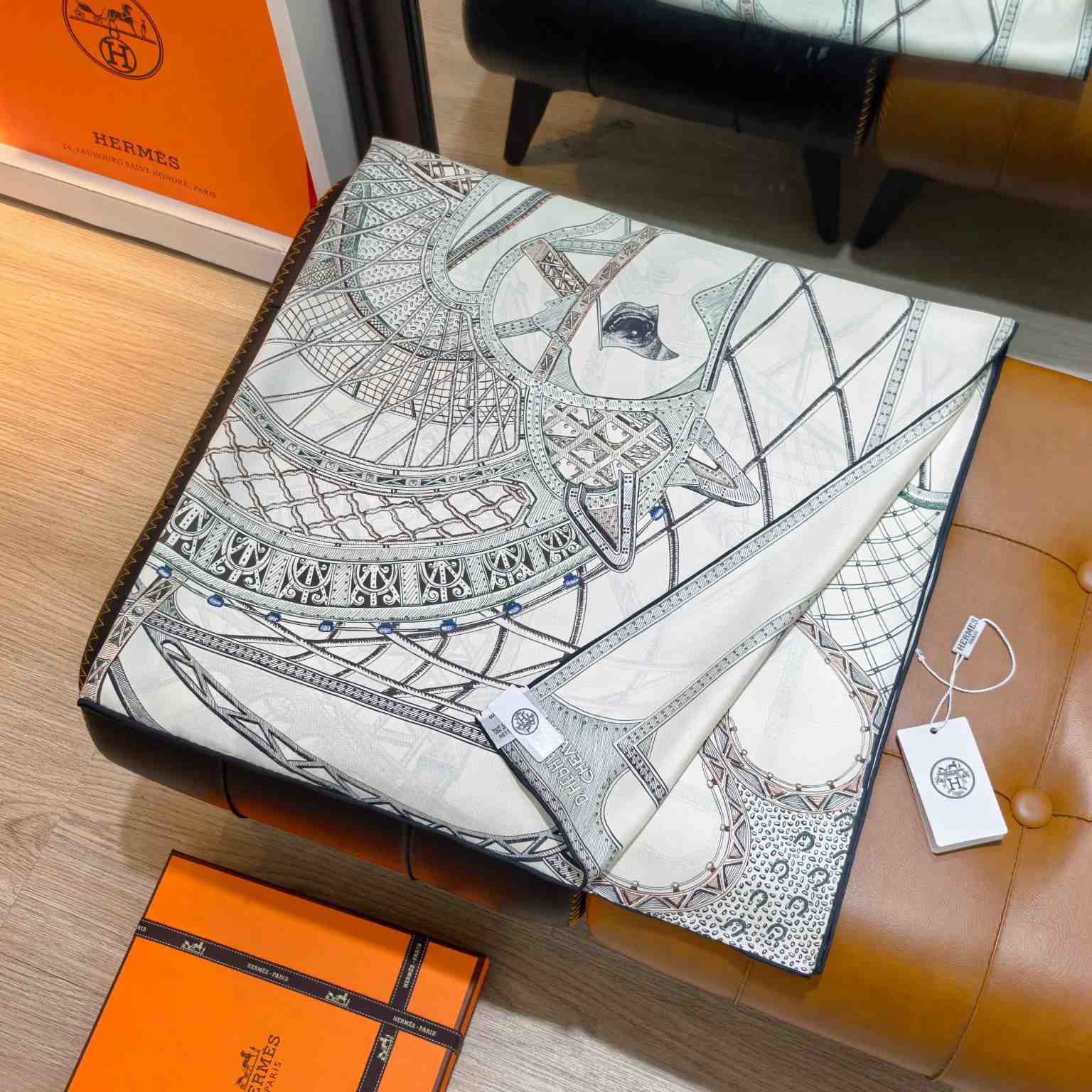 Hermes Chevaux d'Hephaistos Scarf 90 - DesignerGu