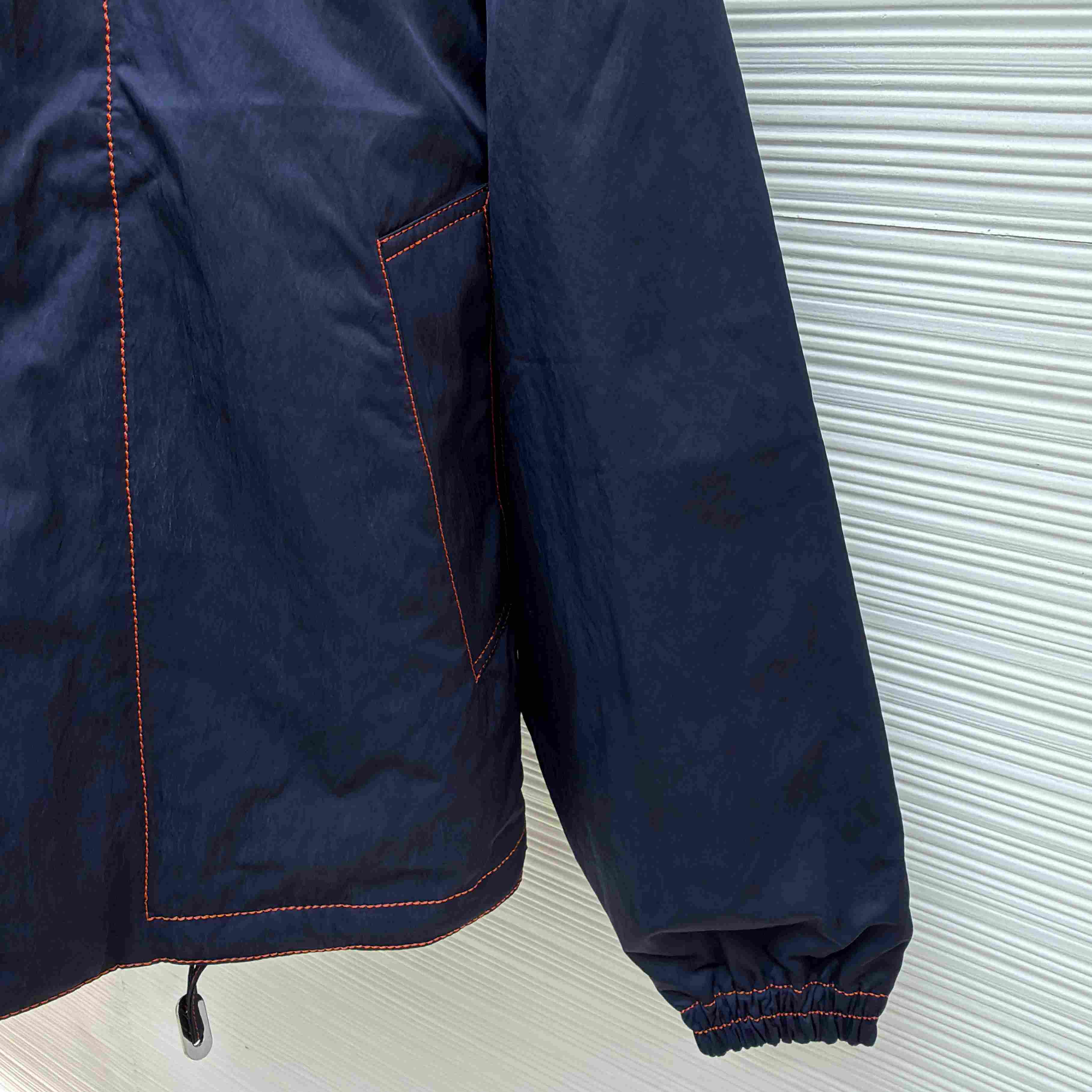 Bottega Veneta Navy Tech Jacket - DesignerGu