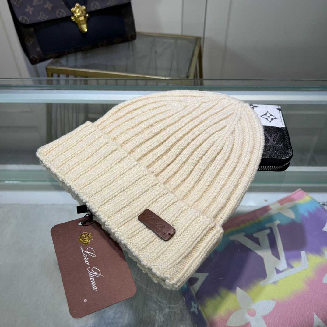 Loro Piana Niseko Leather-Trimmed Cotton Beanie - DesignerGu