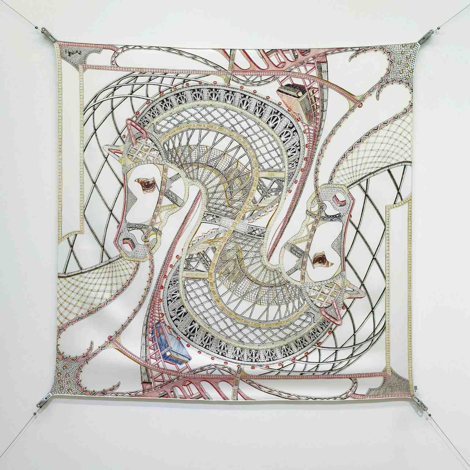 Hermes Chevaux d'Hephaistos Scarf 90 - DesignerGu