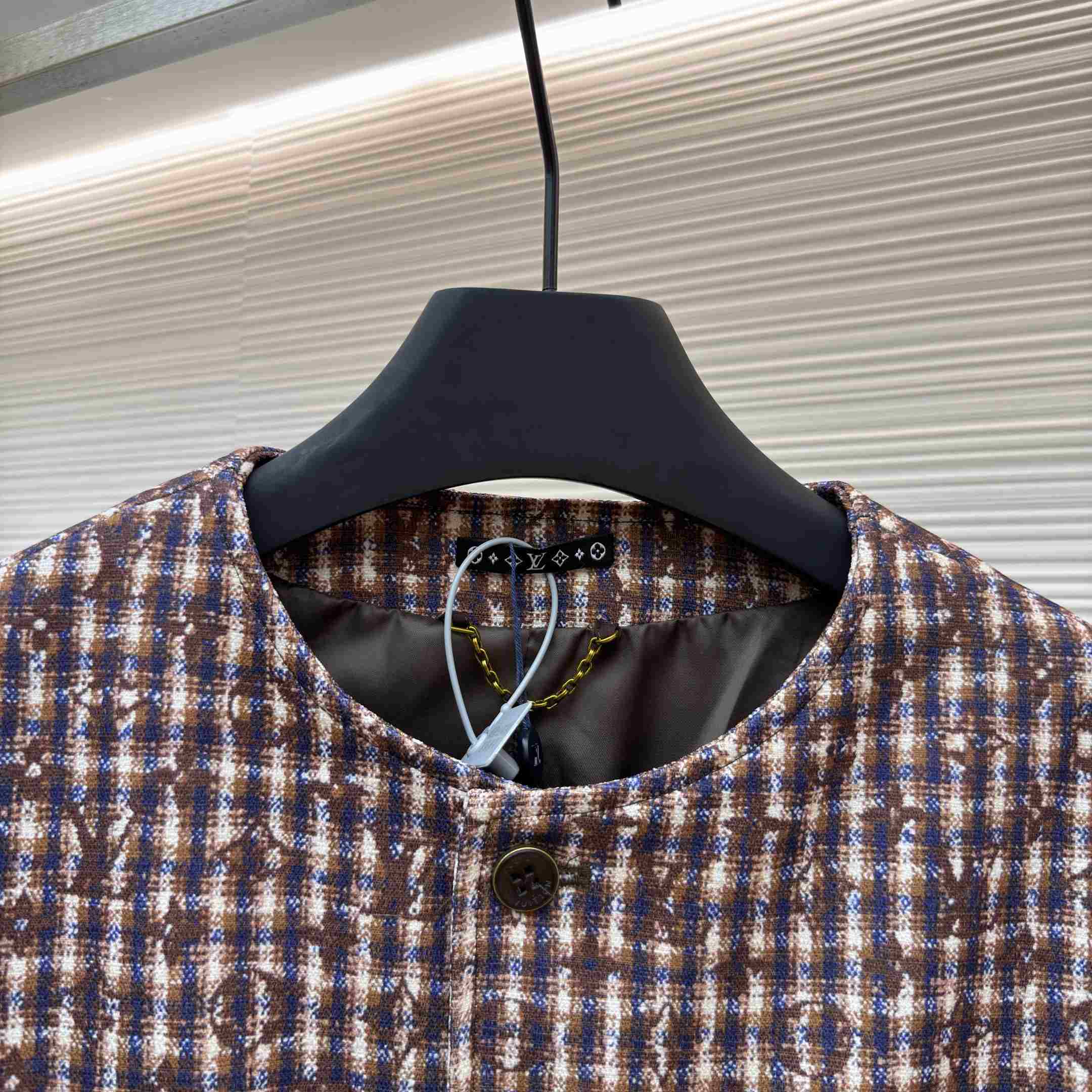 Louis Vuitton Monogram Chic Collarless Tweed Jacket 1AJBN6 - DesignerGu