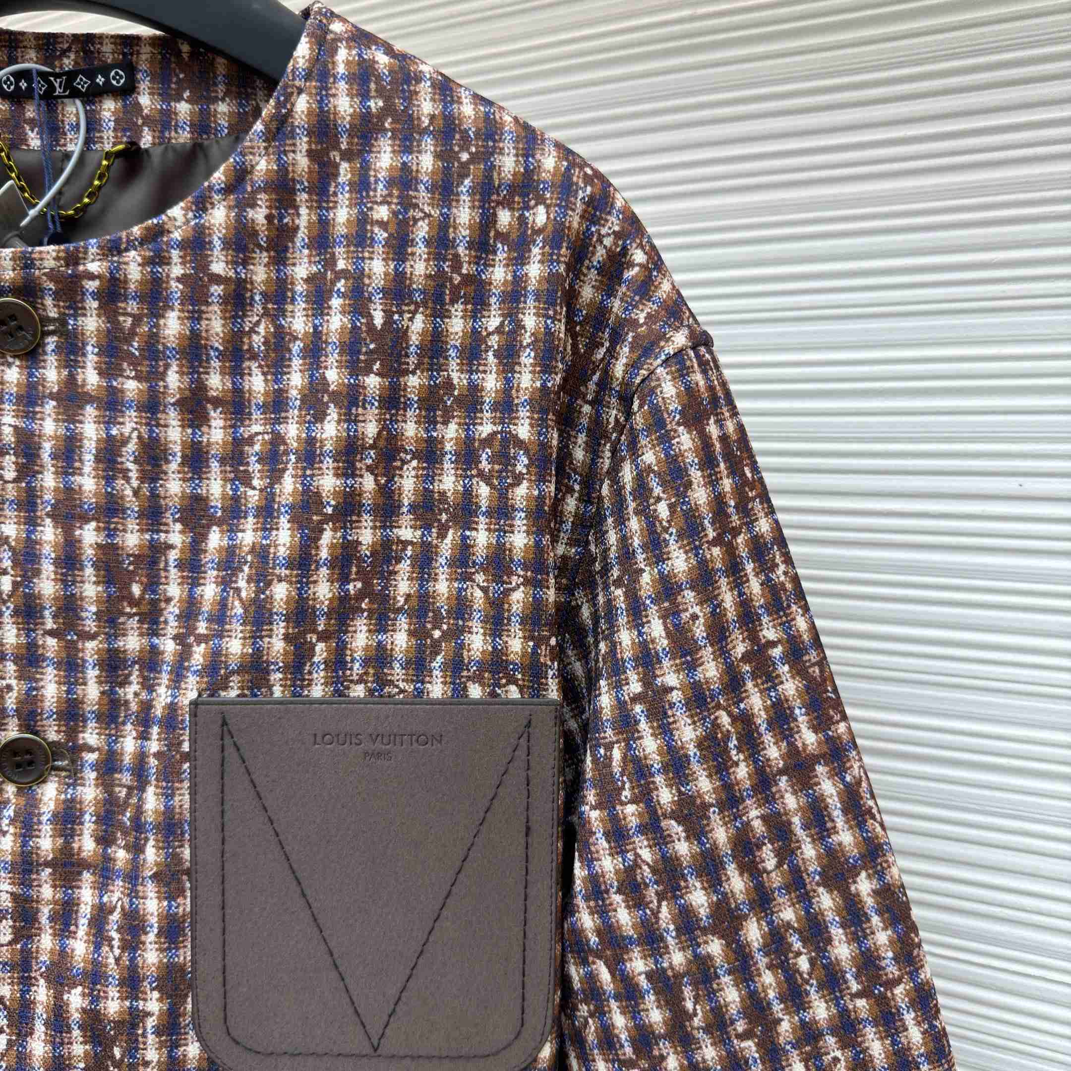 Louis Vuitton Monogram Chic Collarless Tweed Jacket 1AJBN6 - DesignerGu