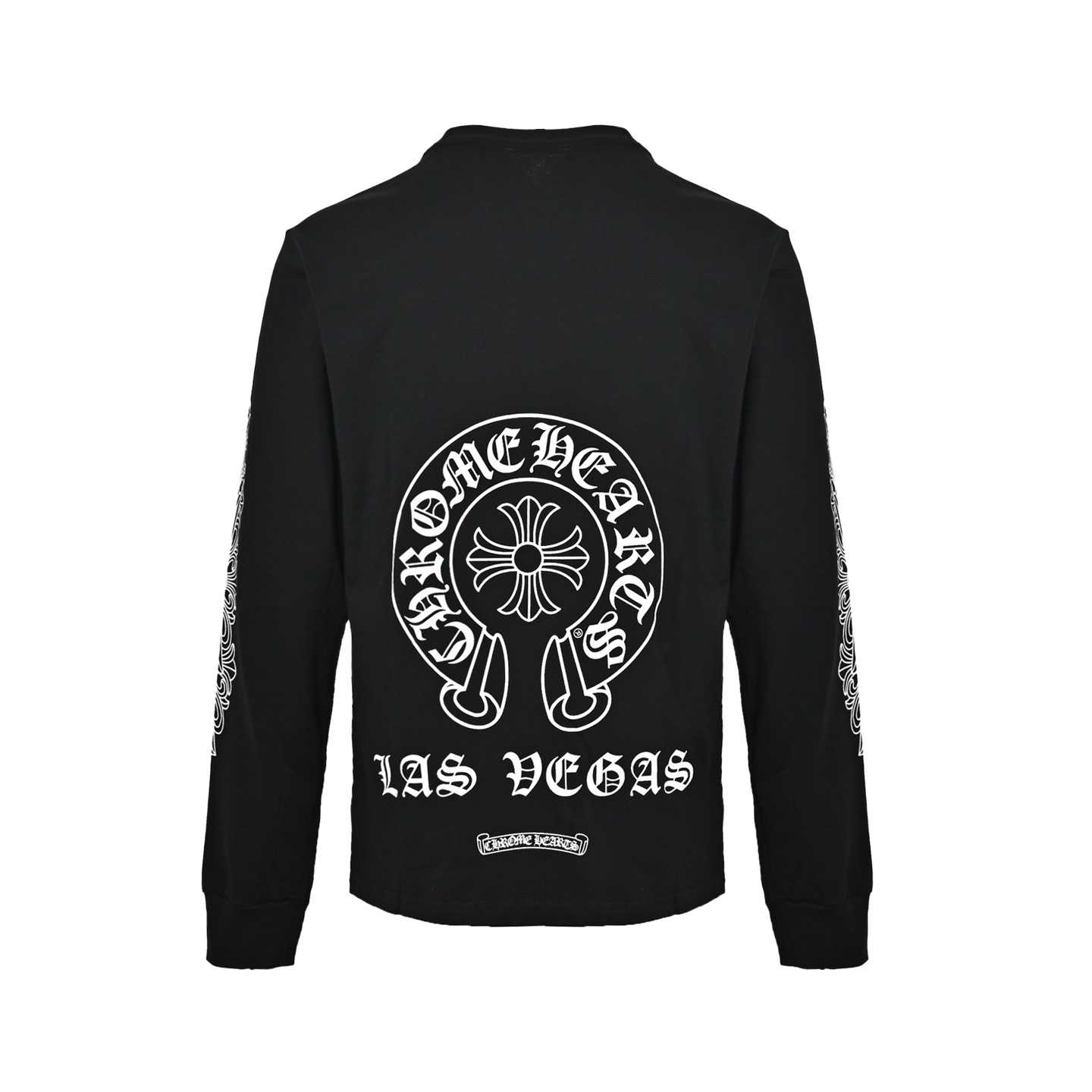 Chrome Hearts Las Vegas Exclusive Horseshoe Black Long Sleeve Tee  - DesignerGu