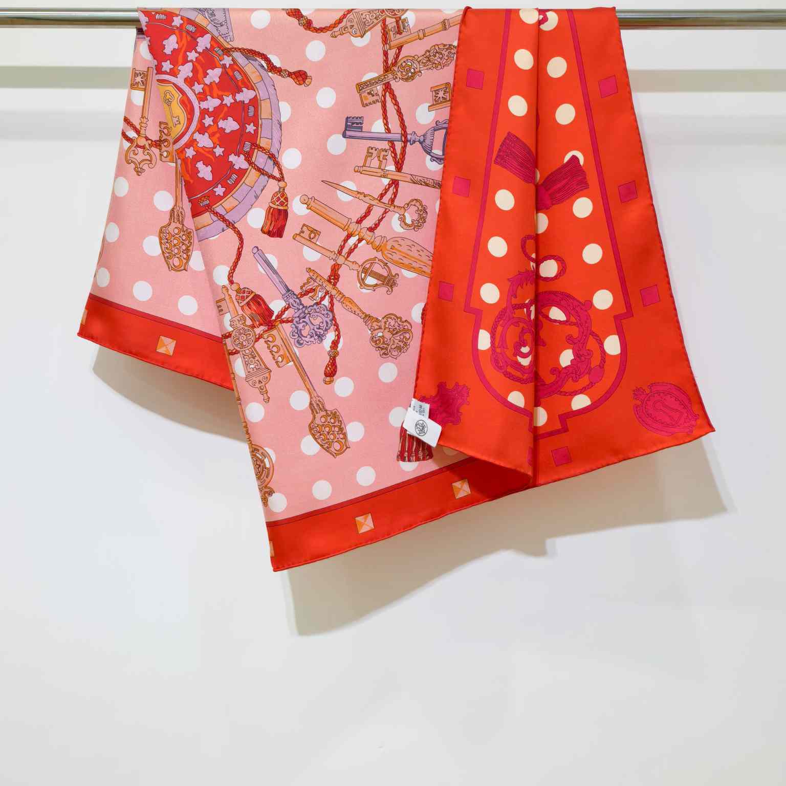 Hermes Les Cles Double Face Scarf 90 - DesignerGu