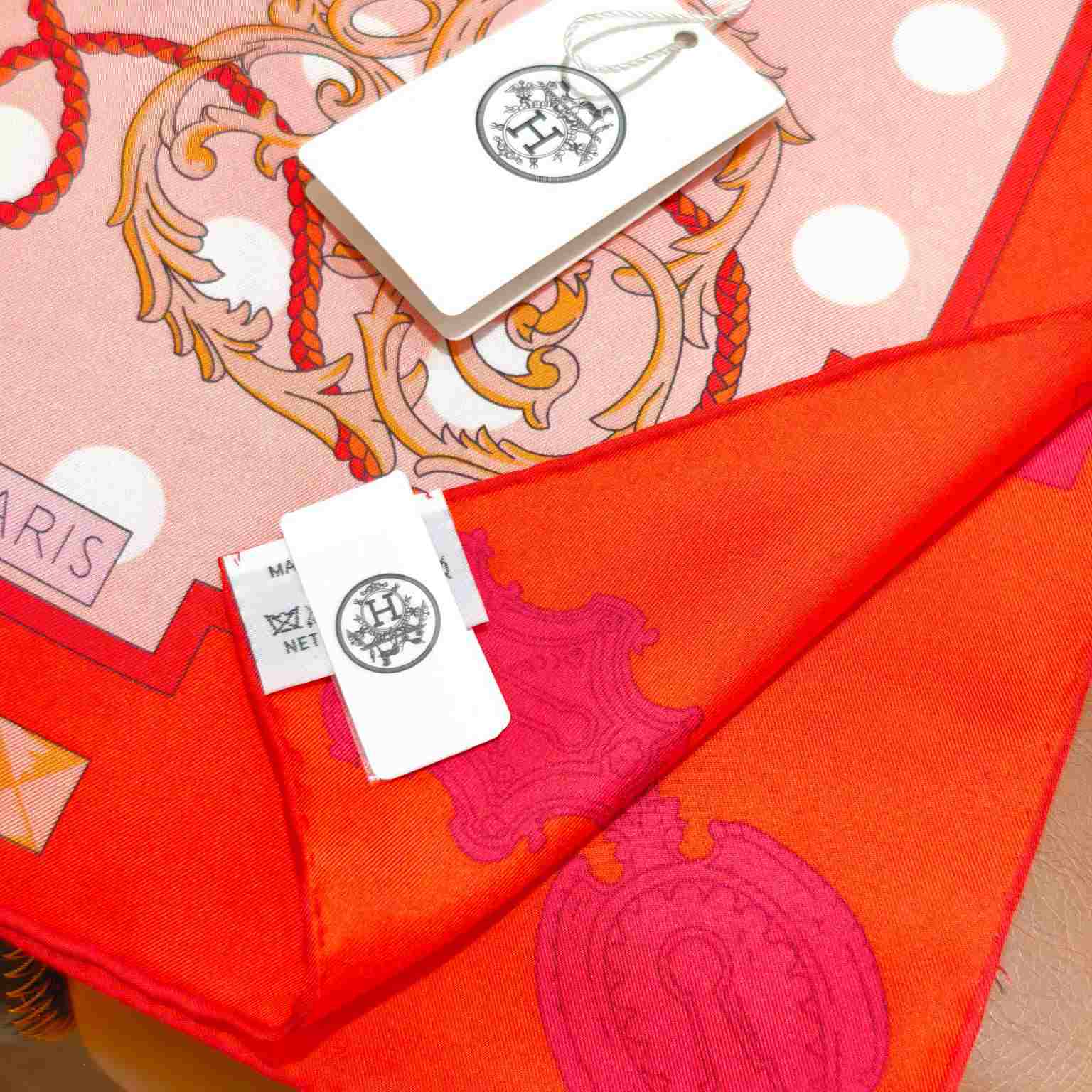 Hermes Les Cles Double Face Scarf 90 - DesignerGu