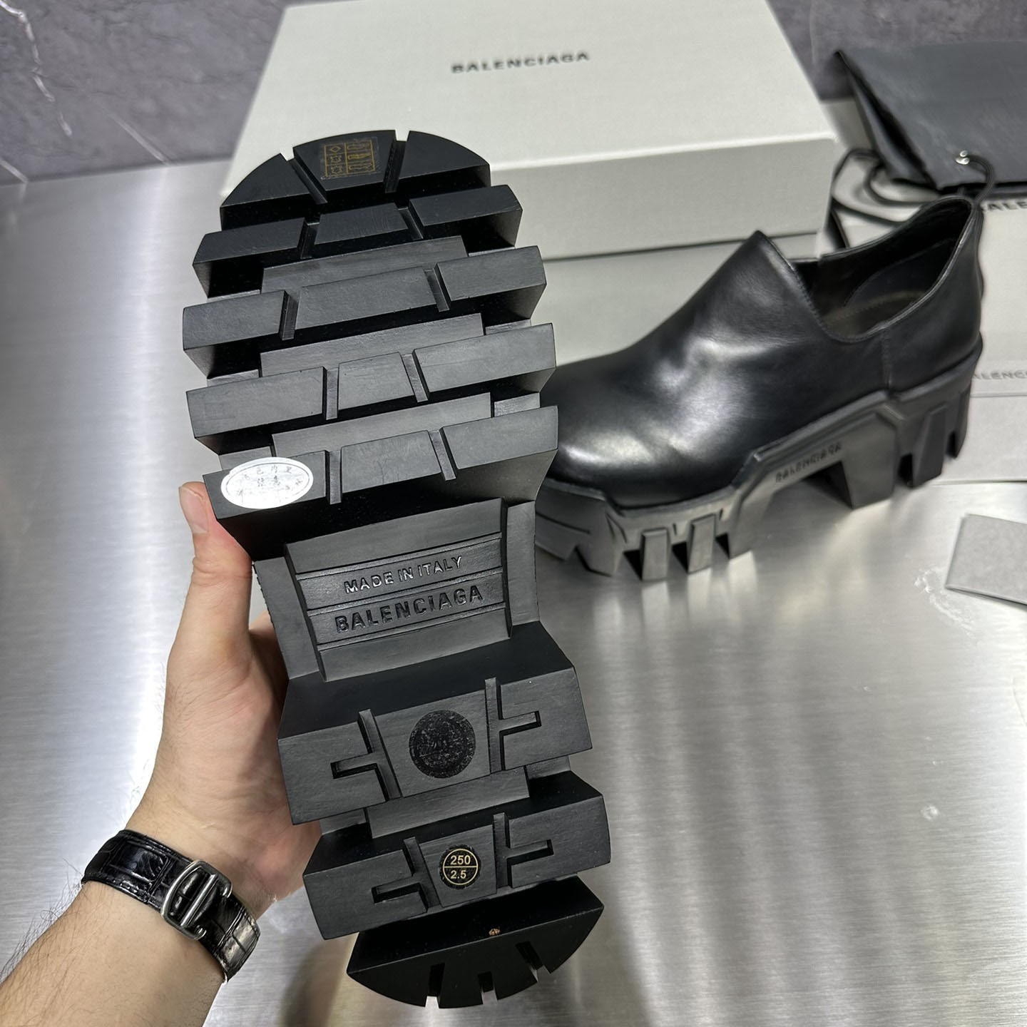 Balenciaga Bulldozer Miniboot 'Black' - DesignerGu