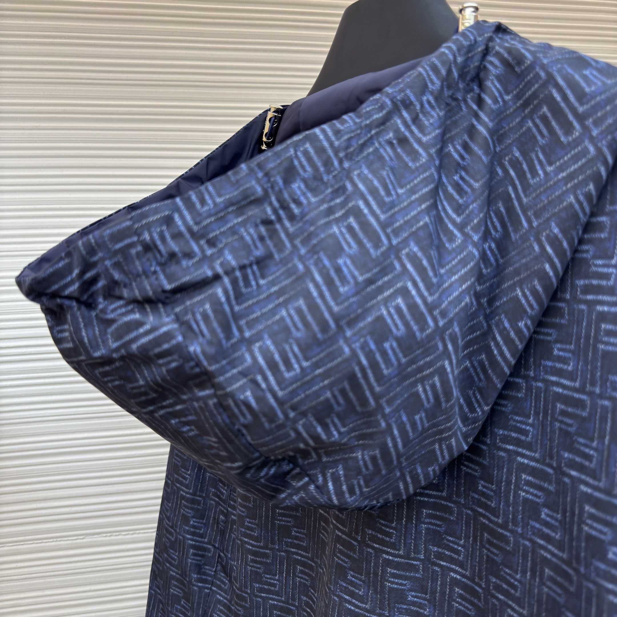 Fendi Blue FF Nylon Jacket - DesignerGu