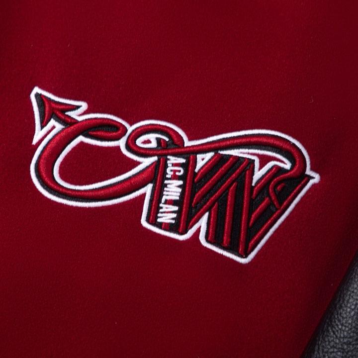 Off-White™ c/o AC Milan Varsity Jacket - DesignerGu