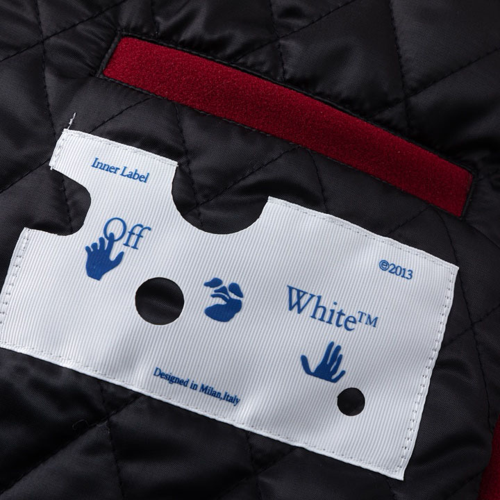 Off-White™ c/o AC Milan Varsity Jacket - DesignerGu