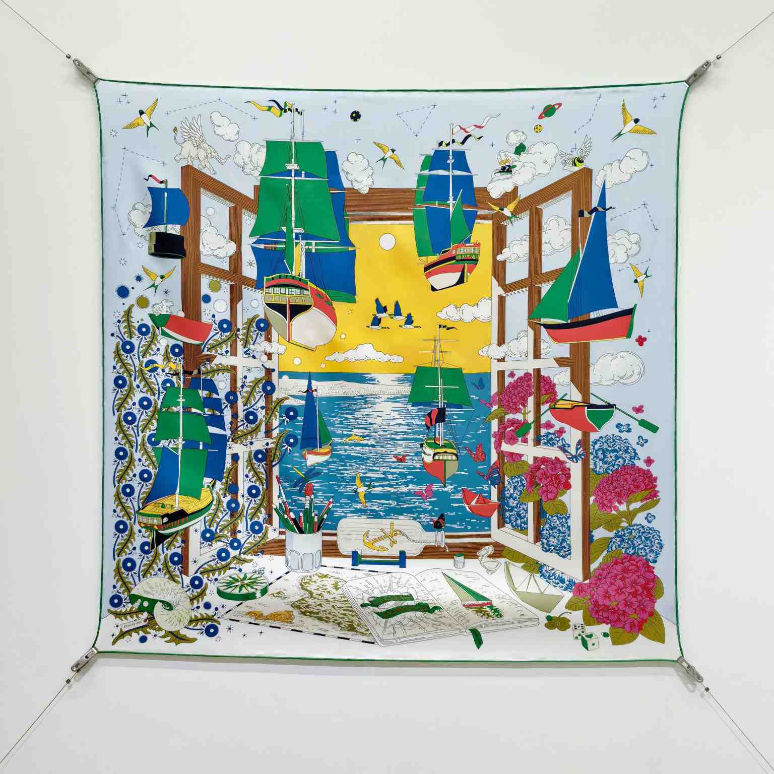 Hermes L'Esprit s'Envole Scarf 90 - DesignerGu